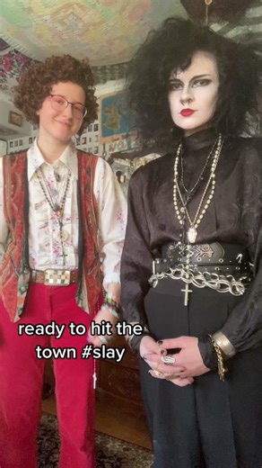 we are going to a diy show tonight :) #transmasc #goth #hippie #70sfashion #vintagefashion #tradgoth #1970s
