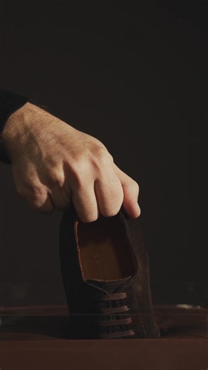 The color of the season: Bitter Chocolate Suede. | Allen Edmonds