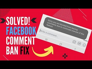 SOLVED! How to Remove Facebook COMMENT BAN due to Overuse