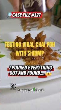 Case File 127: Testing Viral Chai Poh with Shrimp - Worth it or Scam? #producttesting #productreview