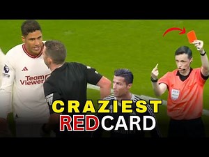 The Craziest Red Cards in Football History 🤯🔥#CraziestRedCard #FootballMoments #RedCard