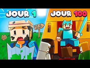 100 JOURS pour CRÉER UN EMPIRE sur MINECRAFT