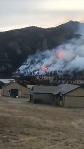 BREAKING: A small wildfire broke out this morning near Kruger Rock in Larimer County, which is about two and a half miles south of downtown Estes Park. Mandatory evacuations are underway for a nearby neighborhood. https://bit.ly/30zQqNI (📹 : John Laughlin) | Denver7