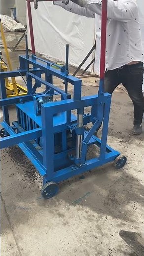 Portable small Hollow Concrete Egg Layer Block Making Machine with family power for business #blocks