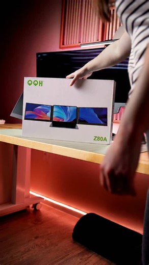 Haley | 😇 Halo.Setup on Instagram: "⏬️COLLAB⏬️ The setup update is nearly complete! While I've been renovating my space I've been using the @qqh_monitor Z80A Screen Extender to get some work done on my laptop. Some features include: ✅️ Ultra Slim 15.6" Dual Display ✅️ Wide Compatibility - Works with Windows, ChromeOS, macOS, and Android ✅️ Adjustable - Fold to triangle mode, portrait mode, or triple screen ✅️ Easy Setup w/ Driver #pcsetup #setup #qqh #techfinds #tech"