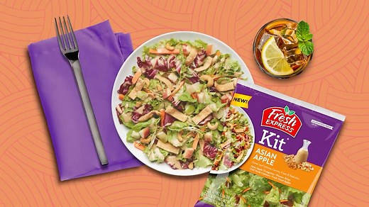 Discover the vibrant flavors of Asia with our Asian Apple Salad Kit - your culinary passport in one convenient bag. https://www.freshexpress.com/products/salad-kits/asian-apple-salad-kit | Fresh Express Salads