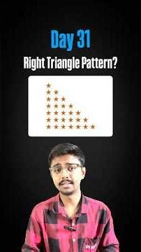 Day 31: Right Triangle Star Pattern in Java ⭐ | Learn Java in Marathi | Java Pattern Programs 🚀