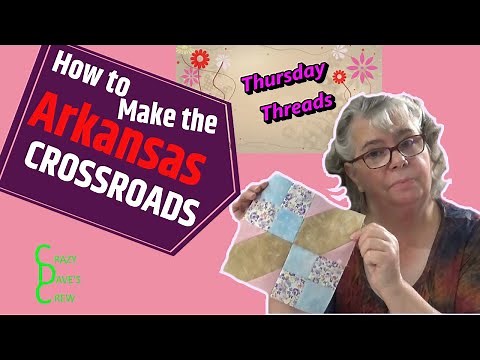 How To Make The Arkansas Crossroads Quilt Block - #ThursdayThreads