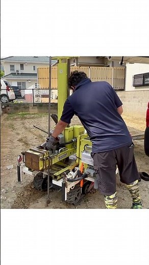 【地盤調査】スウェーデン式サウンディング方式で敷地の強度を調べます。家を建てるには必要な調査です。