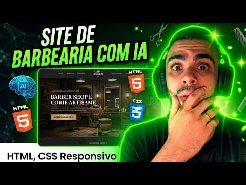 Responsive Barber Shop Website with HTML, CSS + AI (Complete Project - Final)