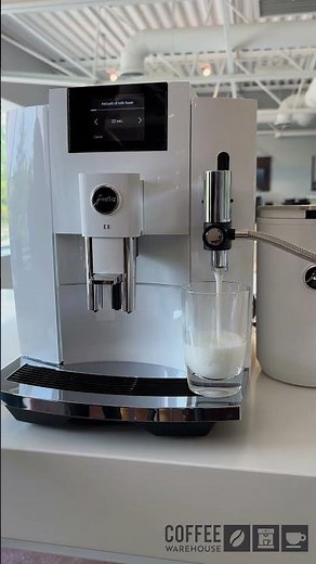 Making Latte Macchiato White Jura Coffee Machine - Enjoy Your Friday