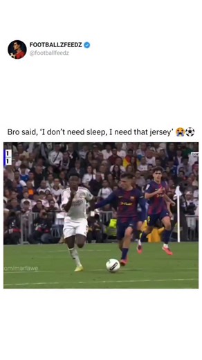 footballzfeedz | FF on Instagram: "Bro really out here acting like he already signed for Real Madrid 😭💀 Every move he makes screams “future Bernabéu legend.” He’s practicing celebrations before even getting the jersey, checking his DMs like Florentino Pérez might text him any second 😂⚽ The way he watches Madrid highlights—like it’s a training session—is pure dedication mixed with delusion 💀 He probably dreams in white kits, wakes up shouting “Hala Madrid,” and still believes one goal in stre