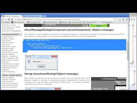 JOptionPane: showMessageDialog y showInputDialog en Java