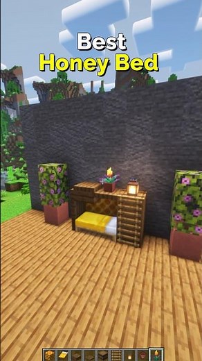How to Make the Best Honey Bed in Minecraft – Easy Cozy Design | CupSapling #minecraft #shorts #easy