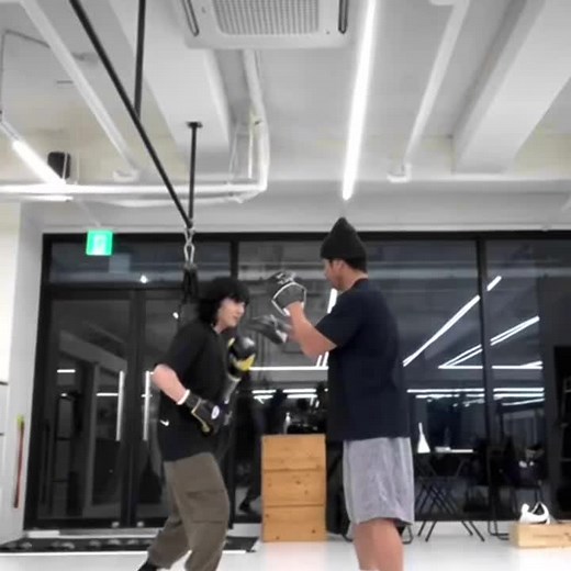 Boxing Training Session at Modern Gym