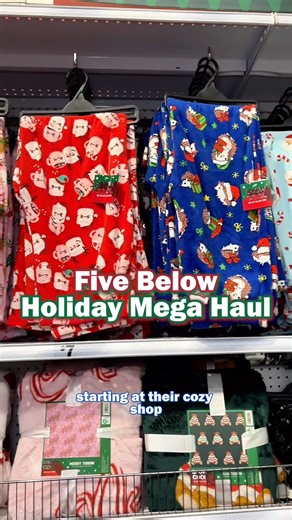 233K views · 2.6K reactions | holiday is HERE at five below! 拾 take a peek at our faves, then go go go to your local store (or online) to get your festive on  #fivebelow #fivebelowfinds #holidaydecor #christmasdecor #holidaypajamas #christmaspajamas #pajamasets #christmasgifts #holidays | Five Below | Facebook