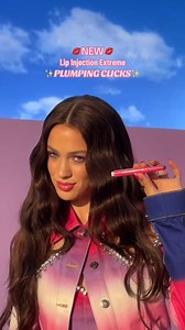 12K views · 110 reactions | One click is all it takes for plump, juicy lips with Lip Injection Extreme Plumping Clicks!  This nourishing lip balm combines the power of plumping and hydration with a glossy, high-shine finish. Whether you want a subtle pop of color or a bolder statement, the buildable formula gives you just what you need. Plus, it smells like fresh strawberries!  Tap to shop! #toofaced #tfcrueltyfree #toofacedlipinjection | Too Faced Cosmetics | Facebook