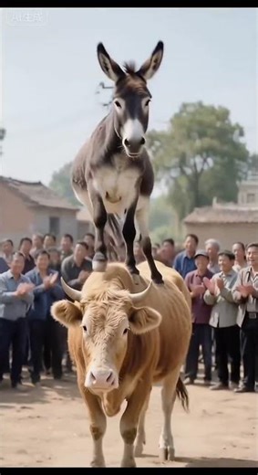 Acrobatic performances, somersaults, confusing behaviors of animals, rural entertainment, boo absu