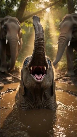 Baby Elephant Sinking in Mud – Emotional Rescue