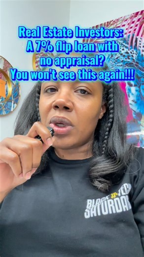 Real estate investors, this is a rare moment in the market. A fix and flip loan at 7% interest, 600 FICO, and NO appraisal needed is almost unheard of... and it’s only available for a short time. This means: • faster approvals • faster closings • less paperwork • less delay • more time to secure the deal you want If you have a project you’re ready to move on or you want to be prepared for the next one, this is the time to take action. Programs like this do not stay open long. This option is nati