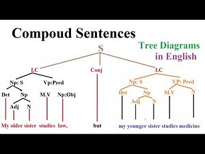 Tree Diagrams: Compound sentences (Part 1) in English