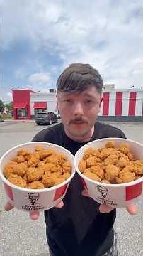 Eating 100 Pieces of KFC Popcorn Chicken