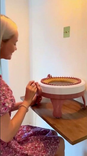 🧶 48 Needles Smart Weaving Loom | Unleash Your Knitting Creativity! ✨ #craft #diy #handmade