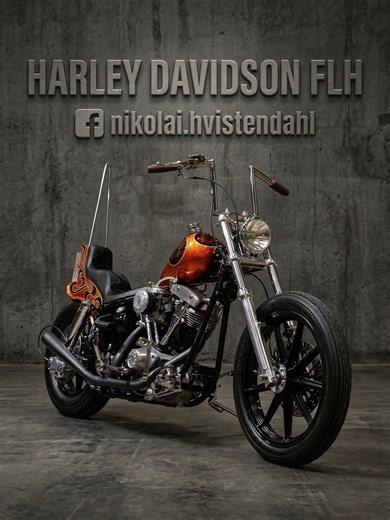 Award-Winning Style: Best Modified '79 Harley FLH 🏆 - Harley Davidson FLH Custom 1979 by [FB]nikolai.hvistendahl - Oslo Motor Show 2025 #harleydavidson #chopper #custommotorcycle #motorcycletok #vintageharley