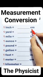 2.2K views · 22 reactions | Measurement Conversion #mathematics #MathematicsChallenge #mathematicschallengeaccepted #physics #PhysicsFun | The Physicist | Facebook