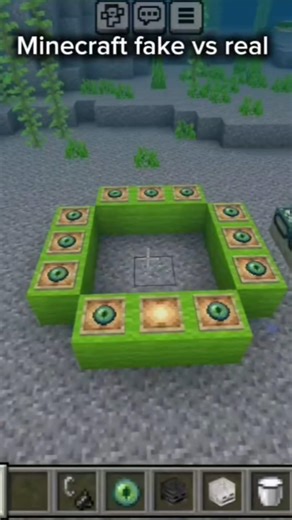 minecraft fake vs real in underwater 👍💯 #minecraft #foryou #memes #gaming #shorts #fyp