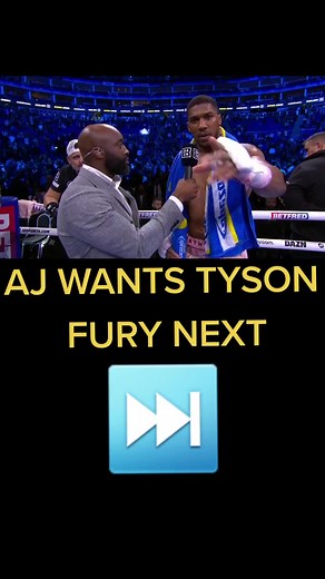 Anthony Joshua calls out Tyson Fury post fight #anthonyjoshuavsjermainefranklin #ajfury #gypsyking #interview