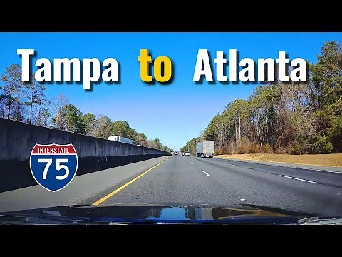 Driving From Tampa, Florida to Atlanta, Georgia / interstate 75 North / I 75 / highway 75