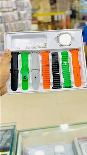 Latest Ultra 2 Smart Watch 2025 With 7 Summer Colour Straps ⌚️