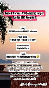 183K views · 501 reactions | Skilled Workers VS. Domestic Helper (Under ESLS Program) #liliansencouragementhub #reelsfbシ #reelsviralシ #OFWHONGKONG #skilledworkers #cleaner #letsgo #hallelujah #Amen | Lilian's Encouragement Hub | Facebook