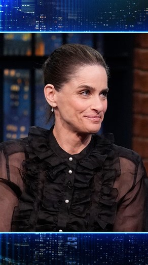 Late Night with Seth Meyers on Instagram: "Amanda Peet’s BFF Sarah Paulson is always looking out for her. 🍸📷"