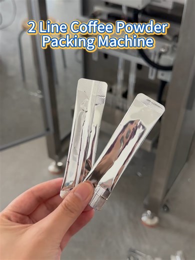 2 lanes instant coffee powder sachet packaging machine.#sachet #packingmachine #powder #coffee #multilanepackingmachine