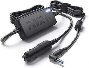 CAR Laptop Charger for HP Probook EliteBook Revolve Business: 250 450 455 640 645 650 745 820 840 850 G1 G2 G3 G4 G5 G6 463958-001 609939-001 PA-1650-02HC PA-1900-18H2 741727-001