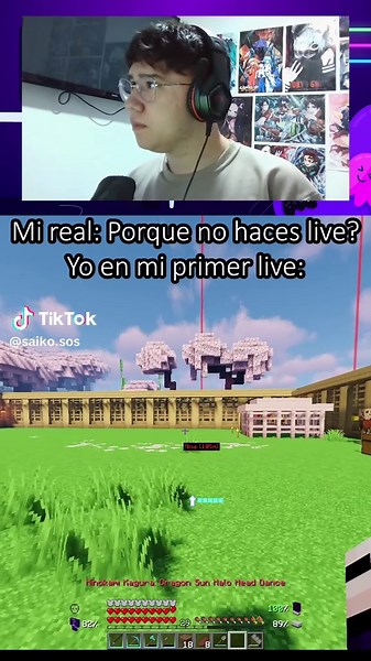 No hubo saludo ☹️ #minecraft #minecraftmemes #minecrafttutorial #live