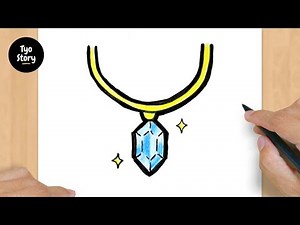 #852 How to Draw a Necklace - Easy Drawing Tutorial