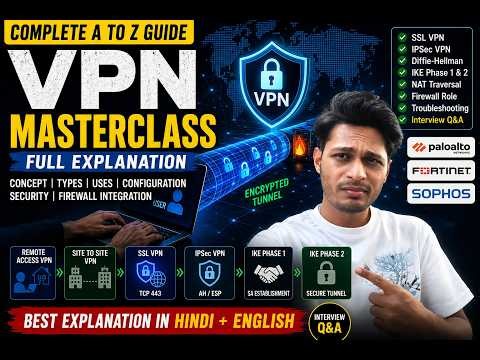 VPN Complete Course 2026 | VPN Networking Full Tutorial for Beginners to Advanced