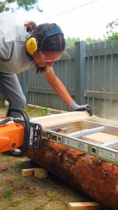 Straight-Line Log Cutting With a Ladder | Science, Tech and Universe