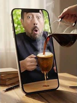 Look What Happened When My AI Twin Demanded Real Coffee (The VFX Is INSANE) 🤯