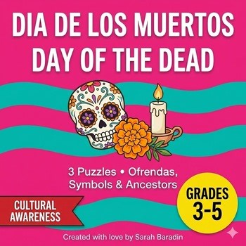 Holidays Around the World  Crosswords Puzzle With Word Bank Día de los Muertos