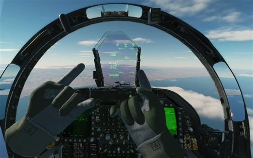 [DCS]VR条件下用自己真正的手点击虚拟座舱（DCS, VR and Leap Motion）
