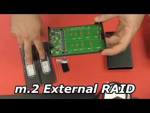 Turn 2 SATA m.2 Drives Into External USB-C RAID Device