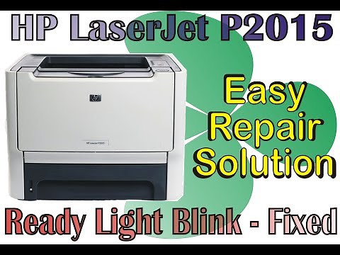 HP LaserJet P2015 ready light blinking but not printing || HP LaserJet P2015 ready light blink error