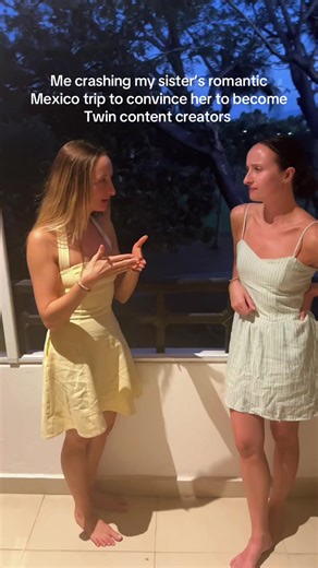 Convincing My Sister to Create Twin Content