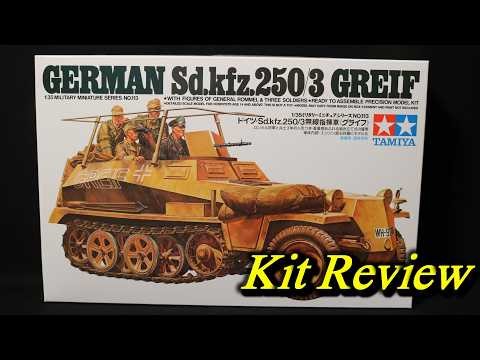 Tamiya Rommel's GREIF German half track Sd.Kfz.250 command version ( English Sub )