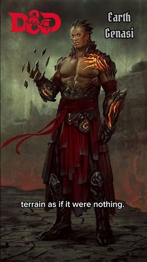 🌍 Earth Genasi in D&D | Masters of Stone and Strength 🪨🗿 #forgottenrealms #dnd #dndshorts #dnd5e