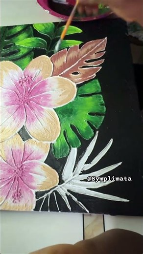 HOW TO CREATE TEXTURE PAINTING ON CANVAS. #texturepainting #modelingpaste #painting #shorts #fyp